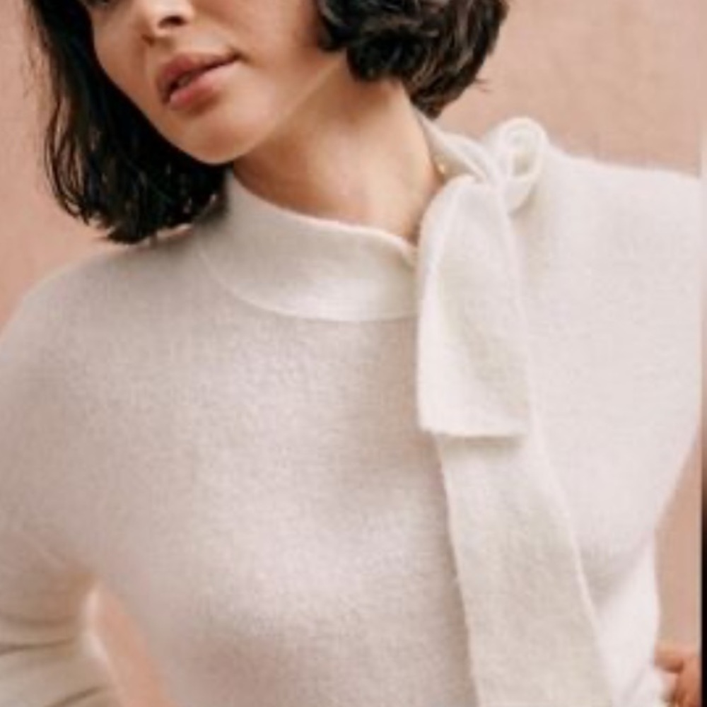 J. CREW bow extra soft sweater